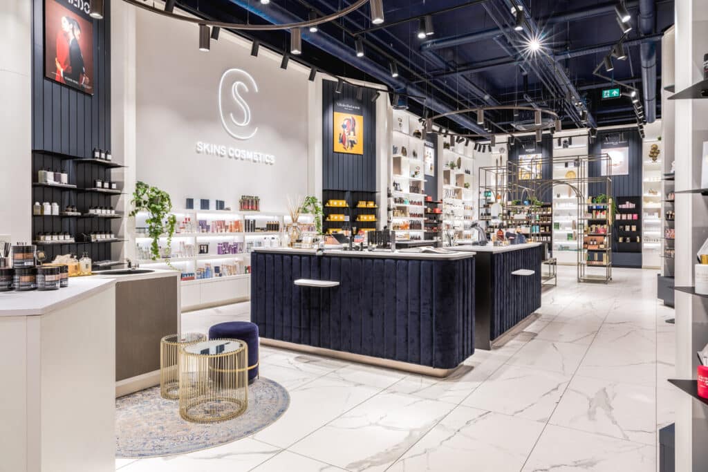 High-end lichtplan voor flagship store Skins Cosmetics - Lightboxx